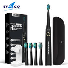 SEAGO Electric Toothbrush Rechargeable 5 Modes Tooth Brush Smart Timer Waterproof Sonic Electric Toothbrush with Travel Case 2024 - buy cheap