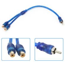 Car MP3 Audio RCA 1 Male to 2 Female Y Splitter Cable Adapter Cord  U90C 2024 - buy cheap
