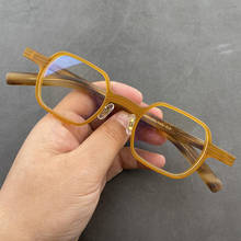 Óculos transparentes de acetato 2020, óculos masculino, vintage, quadrado, armações de óculos de prescrição ótica feminina 2024 - compre barato