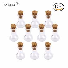 10 Pcs Wish Bottles Tiny Small Empty Clear Cork Glass Handmade Bottles Vials For Wedding Holiday Decoration Christmas Gifts 2024 - buy cheap