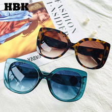 HBK Black Square Sunglasses Women Retro Summer Beach Male Sun Glasses 2021 Female Oversized Green Leopard Gift Items UV400 2024 - buy cheap