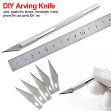 Non-Slip Metal Handle Scalpel Blade Knife Wood Paper Cutter Craft Pen Knives Engraving DIY craft cutter Hand Tools 2024 - buy cheap