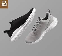 Мужская Спортивная обувь Youpin FREETIE, легкая вентилируемая эластичная вязаная обувь, дышащие освежающие Городские кроссовки для бега 2024 - купить недорого