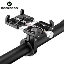 ROCKBROS-Soporte universal para teléfono inteligente, de aluminio, para manillar, 3,5-6,2 pulgadas, ajustable 2024 - compra barato