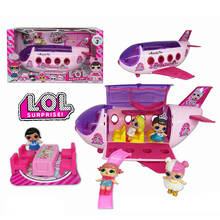 Куклы lol surprise, оригинальные куклы LoL, сюрприз, самолет, автомобиль для пикника, игрушки, экшн-модель, коллекция, сделай сам, подарки на день рождения для девочки 2024 - купить недорого
