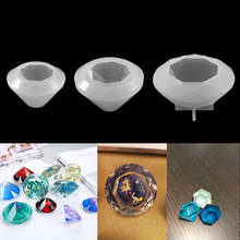 1pcs Gem Necklace Pendants Epoxy Resin Mould Diamond Shaped Silicone Molds For DIY Handmade Jewelry Making Finding Tools 2024 - buy cheap