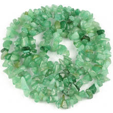 YHBZRET-Cuentas de piedra de grava irregulares de Aventurina verde Natural, 86cm, cuentas de Chips de hebra para fabricación de joyas, pulsera, collar, Diy 2024 - compra barato