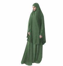 Garment Women Formal Muslim Prayer Hijab Dress Set Islamic Clothing Eid Turkey Namaz Long Prayer Musulman ensembles Jurken Abaya 2024 - buy cheap