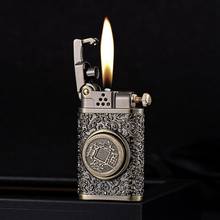 Unusual Lighters Windproof Retro Petroleum Lighter Gasoline Smoking Accessories Gadgets For Men Survival Camping Flint Lighter 2024 - buy cheap