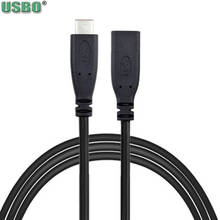 0,25 m 0,5 m 1m 2m Мужской USB3.1 type C-USB-C Женский кабель для передачи данных HDMI DVI VGA DP NS видео расширение шнур питания для macbook 2024 - купить недорого