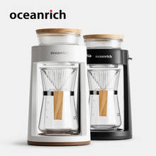 Oceanrich automático gotejamento café despeje sobre cervejeiro de café mão portátil máquina de café pote de café filtro de café 2 xícaras de café brew 2024 - compre barato