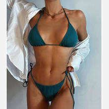 Bikini De Cintura Alta para mujer, traje De baño De 2 piezas, ropa De baño para mujer 2024 - compra barato