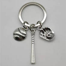 Модный брелок для ключей в виде бейсбола, брелок для ключей, автомобильный амулет, брелок для спортсменов, сувенир, подарок, парные бейсбольные перчатки, брелок 2024 - купить недорого