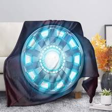 Disney Marvel Iron Man Shield Blanket Thows Soft Summer Couch Quilt Cover Travel Bedding Boy Velvet Plush Throw Fleece Bedspread 2024 - buy cheap