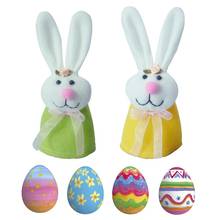 2020 Easter Eggs Cover Cute Rabbit Hanging Ornament Kids Gift Easter Decoration For Home 2024 - buy cheap