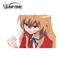 Jumptime 13x10.5cm para raiga taiga aisaka toradora adesivos de carro tronco windows tronco anime decalque geladeira carro assessories 2024 - compre barato