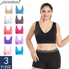 3pcs/Lot Plus Size Bra Women's Underwear Seamless Bralette Big Size 5XL 6XL Vest Wireless Active Brassiere Push Up Underwear 2024 - buy cheap