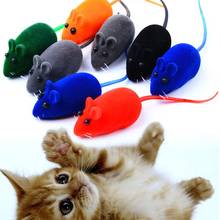 Juguetes interactivos de goma de felpa con sonido realista para mascotas, ratón flocado, suministro para mascotas 2024 - compra barato