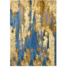 Hand Painted Original Abstract Modern Art Contemporary Painting Abstract gold blue Wall Art Decor Textured Large Artwork ups 2024 - buy cheap