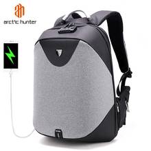 ARCTIC HUNTER School 15.6 Laptop backpack men Waterproof Mochila Casual Travel Business USB Back pack Male Bag Anti-theft Gift 2024 - buy cheap