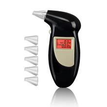 Respiração digital testador de álcool polícia testador de álcool detector de álcool bafômetro backlight display 2024 - compre barato