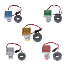 22mm Mini Indicator Led Light Lamp Digital Volt Amp HZ Measuring Rang AC50-500V 0-100A 0-99Hz meter, Digital only, red, blue, green, yellow, white 2024 - buy cheap