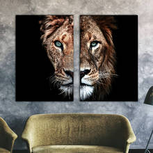 Full Square&Round Diamond Painting Lion and Lioness 5D Diamond Embroidery Mosaic Cross Stitch Winter Home Decor Gift 2024 - buy cheap