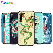 Funda de Anime con dragón negro para Huawei, P40, P30, P20, P10, P9, P8 Lite E, 5G, 2017, 2019 Pro Plus 2024 - compra barato