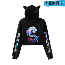 Novo anime raya e o último dragão gato orelha hoodie menina topos feminino hoodies moletom personalidade sexy roupas cutey pulôver 2024 - compre barato