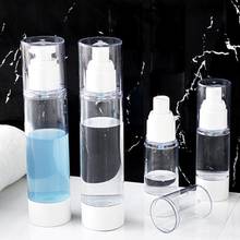 Garrafa com 30/50/100ml, para viagem em casa, recarregável, bomba transparente, vazia, cosmética, loção a vácuo, garrafa com espuma 2024 - compre barato