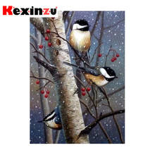 kexinzu Full 5D DIY Square/Round Diamond Painting"Bird Scenery" 3D Embroidery Cross Stitch Mosaic diamondpainting Gift 2024 - buy cheap