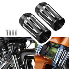Motorcycle Front Fork Boot Slider Covers Black For Harley Touring Road King Electra Street Glide 1980-2012 2013 2024 - buy cheap