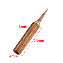 100 Pcs Copper soldering Iron Tip 900M-T-I tip Lead-free Welding Sting for soldering rework station 2024 - buy cheap