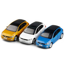 1:32, высокая имитация Volkswagen POLO, шестиколесная подвеска рулевого управления, сплав, модель автомобиля, звук и светильник, модель автомобиля, игрушечный автомобиль для подарков 2024 - купить недорого