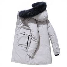 Chaqueta de invierno de talla grande 5XL para hombre, Parkas con capucha, abrigo grueso y cálido para nieve 2024 - compra barato