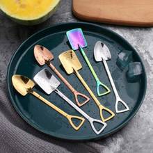 Stainless Steel Shovel Coffee Spoon Set Creative Tea-spoon Shovel Dessert Spoon Christmas Gift Tableware Ice Cream Tool 2024 - buy cheap