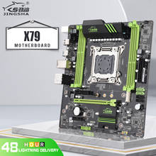 Материнская плата JINGSHA X79, LGA 2011, процессор Xeon E5, 4 * DDR3 REG ECC MATX USB 3, 0 SATA3, быстрая скорость, PCI-E NVME M.2 SSD, до 64 ГБ 2024 - купить недорого