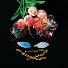 Четыре вида цветов пиона магнолии в форме цветка из силикона UV Reisn ювелирные формы DIY Форма для эпоксидной смолы 2024 - купить недорого