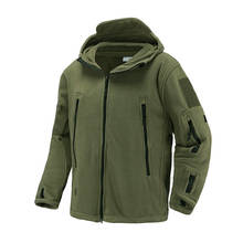 Jaqueta militar masculina de lã, térmica, quente, com capuz, uso ao ar livre, pro militar, caminhada, uso externo, 2020 2024 - compre barato