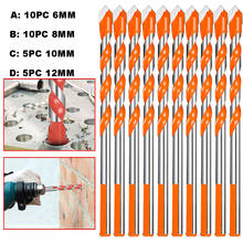 Threaded Drill Bits Twist Drill Head Wall Ceramic Glass Marble Punching Hole Working Set 2024 - buy cheap