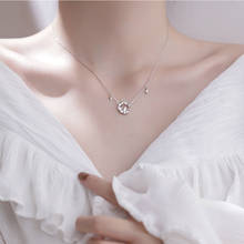 Очаровательное элегантное стильное серебряное ожерелье с подвеской в виде Луны кота и кристаллов ожерелье со звездой Луной и кисточкой ожерелье для женщин модные ювелирные изделия 2024 - купить недорого