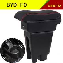 Reposabrazos para BYD F0, caja de contenido de tienda central con portavasos, Cenicero con interfaz USB 2024 - compra barato