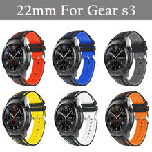 Ремешок силиконовый для Samsung Gear s3 galaxy Watch 22 мм, спортивный браслет для часов huami amazfit pace 22 мм, 46 мм 2024 - купить недорого