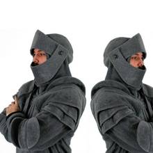 2019 new best selling solid color men's medieval armor hoodie long sleeve retro sweatshirt Cosplay costume 2024 - buy cheap
