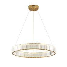 Lustre minimalista luminoso de cobre cristal, estilo moderno, para sala de jantar, estar, quarto 2024 - compre barato