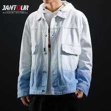 Jantour Spring Autumn Mens Denim Jackets Fashion Men Jeans Jacket Man Casual Regular Cotton Cowboy Coats Size S-3XL 2024 - buy cheap