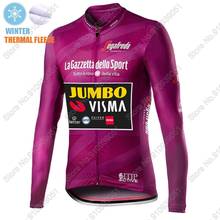 Camisa de ciclismo jumbo visma inverno 2020, roupas térmicas para bicicleta, mtb, maillot, roupa de ciclismo 2024 - compre barato