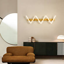 Jmzm-Lámpara de pared LED de estilo nórdico para dormitorio, pasillo, sala de estar, puede cambiar libremente la forma, creativa y moderna 2024 - compra barato