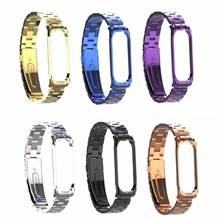 Stainless Steel Strap For Xiaomi Mi Band 4 Smart Watch Stainless Steel Wrist Replacement Wristband Strap For Xiaomi Mi Band 4 2024 - buy cheap