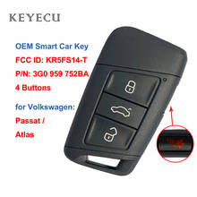 Keyecu-chave remota inteligente 3g0 959, 315mhz, para volkswagen, atlas passat 2018, 2019 e 2020 2024 - compre barato